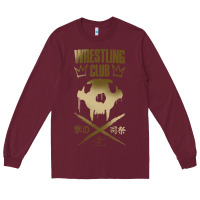 Burgundy tekken inspired king design premium t shirt Long Sleeve Tee - linhVisuals