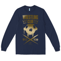 Navy tekken inspired king design premium t shirt Long Sleeve Tee - linhVisuals