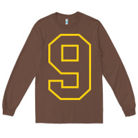 Chestnut number #9 sports jersey uniform Long Sleeve Tee - linhVisuals