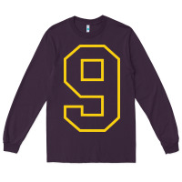 Plum number #9 sports jersey uniform Long Sleeve Tee - linhVisuals