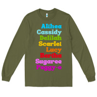 Army Green althea cassidy name woman mans Long Sleeve Tee - linhVisuals