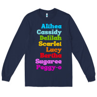 Navy althea cassidy name woman mans Long Sleeve Tee - linhVisuals