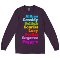 Plum althea cassidy name woman mans Long Sleeve Tee - linhVisuals