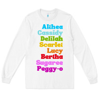White althea cassidy name woman mans Long Sleeve Tee - linhVisuals