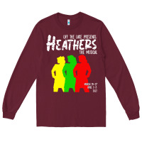 Burgundy otls heathers Long Sleeve Tee - linhVisuals
