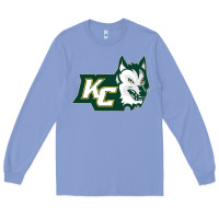 Colony Blue keuka college wolf vectorized Long Sleeve Tee - linhVisuals