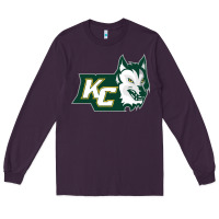 Plum keuka college wolf vectorized Long Sleeve Tee - linhVisuals