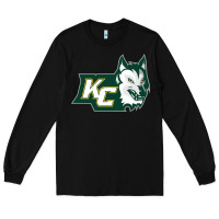 Black keuka college wolf vectorized Long Sleeve Tee - linhVisuals