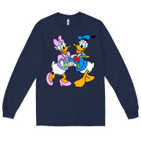 Navy donal duck Long Sleeve Tee - linhVisuals