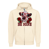 Sandshell be mine valentine's day calf Zipper Hoodie - RanaPortraitStore