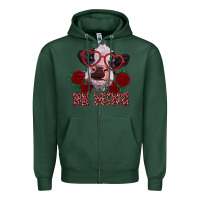 Sports Green be mine valentine's day calf Zipper Hoodie - RanaPortraitStore