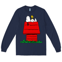 Navy peanuts the doghouse Long Sleeve Tee - linhVisuals
