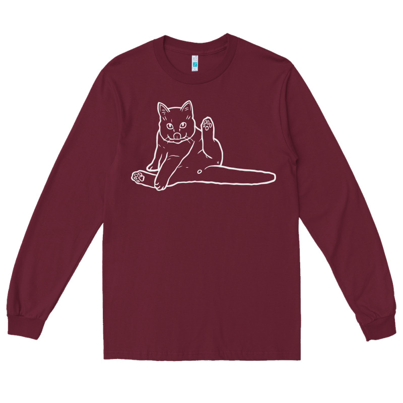 Cat Butt White Long Sleeve Tee by linhVisuals | Teevron