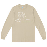 Mushroom cat butt white Long Sleeve Tee - linhVisuals
