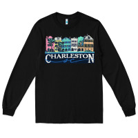 Black charleston rainbow road   charleston south carolin Long Sleeve Tee - linhVisuals