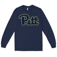 Navy university of pittsburgh Long Sleeve Tee - linhVisuals