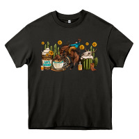Asphalt rodeo cowboy coffee cups Heavy Core Tee - OliviaCreatesArt