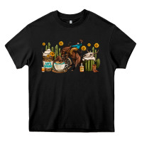 Black rodeo cowboy coffee cups Heavy Core Tee - OliviaCreatesArt