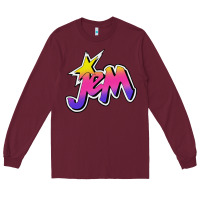 Burgundy jem and the holograms musical Long Sleeve Tee - linhVisuals