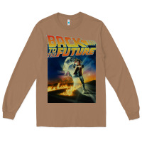 Toasted Coconut back to the future vintage Long Sleeve Tee - linhVisuals