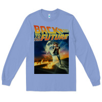 Colony Blue back to the future vintage Long Sleeve Tee - linhVisuals