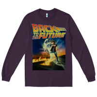 Plum back to the future vintage Long Sleeve Tee - linhVisuals