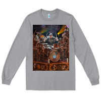 Heather Grey Neil Peart cool Long Sleeve Tee - linhVisuals