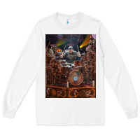 White Neil Peart cool Long Sleeve Tee - linhVisuals