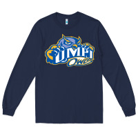 Navy university of maine at presque isle vectorized Long Sleeve Tee - linhVisuals