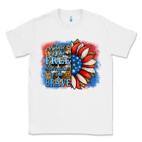 White Patriotic Sunflower Classic Tee - Jasminsmagicworld
