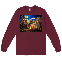 Burgundy Neil Peart encore Long Sleeve Tee - linhVisuals