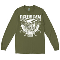 Army Green delorean machine Long Sleeve Tee - linhVisuals