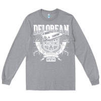 Heather Grey delorean machine Long Sleeve Tee - linhVisuals