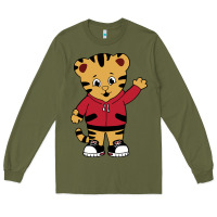 Army Green daniel tigers neighborhood Long Sleeve Tee - linhVisuals