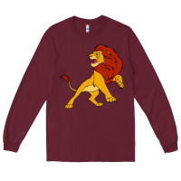 Burgundy mufasa the lion king Long Sleeve Tee - linhVisuals