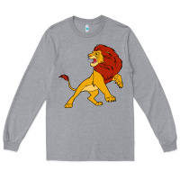 Heather Grey mufasa the lion king Long Sleeve Tee - linhVisuals