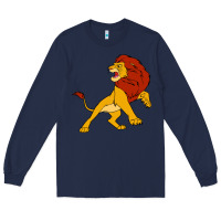 Navy mufasa the lion king Long Sleeve Tee - linhVisuals