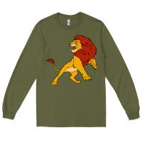 Army Green mufasa the lion king Long Sleeve Tee - linhVisuals