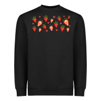 Black strawberry Heavyweight Sweatshirt - Jasminsmagicworld