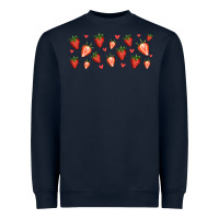 Navy strawberry Heavyweight Sweatshirt - Jasminsmagicworld
