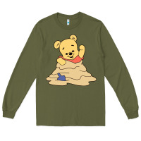 Army Green baby bear Long Sleeve Tee - linhVisuals