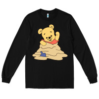 Black baby bear Long Sleeve Tee - linhVisuals