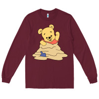 Burgundy baby bear Long Sleeve Tee - linhVisuals