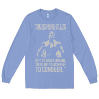 Colony Blue schwarzenegger arnie Long Sleeve Tee - linhVisuals