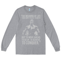 Heather Grey schwarzenegger arnie Long Sleeve Tee - linhVisuals