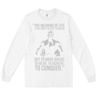 White schwarzenegger arnie Long Sleeve Tee - linhVisuals