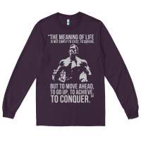 Plum schwarzenegger arnie Long Sleeve Tee - linhVisuals