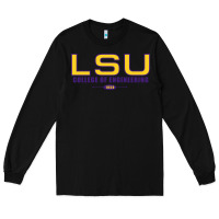 Black lsu college of engineering  1890 Long Sleeve Tee - linhVisuals