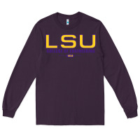 Plum lsu college of engineering  1890 Long Sleeve Tee - linhVisuals