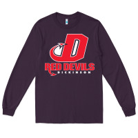 Red De Dickinson College Vectorized Long Sleeve Tee | Teevron